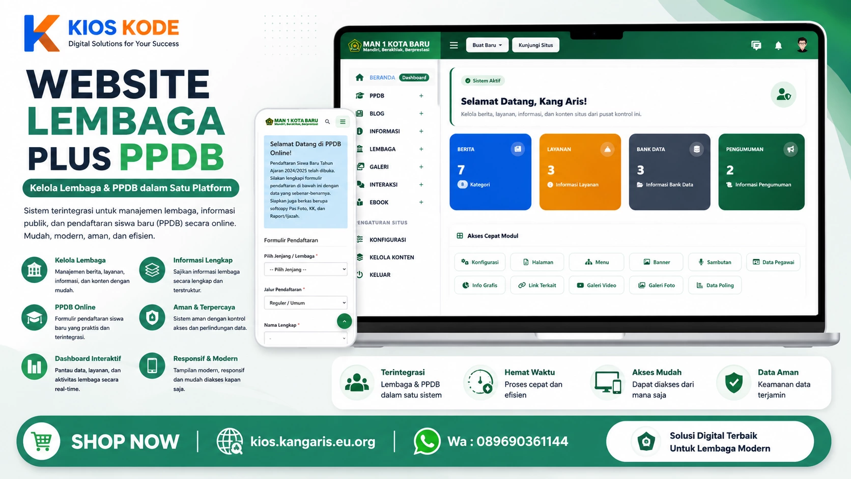 Websiter Lembaga Plus PPDB